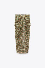 ZARA BNWT Green Patterened