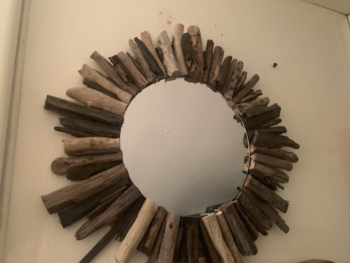 Rustic driftwood mirror - rustic,
