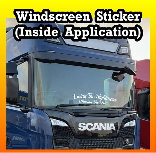 Truck sticker living nightmare - truck,