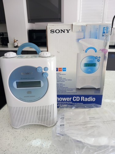 Vintage sony icf cd73w - vintage, icf-cd73w