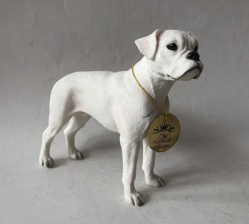 Leonardo white boxer dog - white,