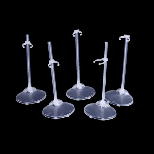 10pcs clear doll stand - clear,