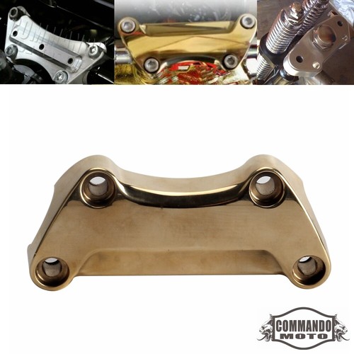 Brass handlebar riser top - brass,
