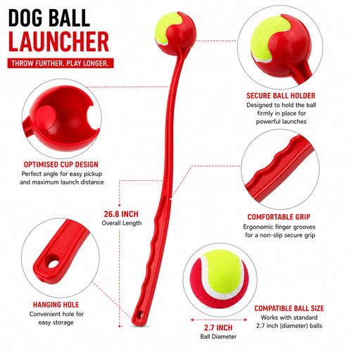 Dog ball launcher 70cm - dog,
