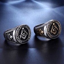 Masonic Ring Men Stainless