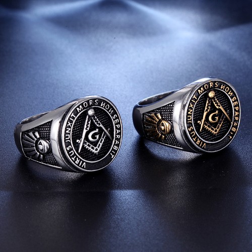 Masonic ring men stainless - ring,