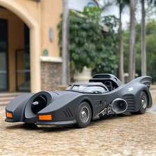 1:18 1989 Batmobile Die-cast Car with Batman Figure, Toys for Kids and Adults