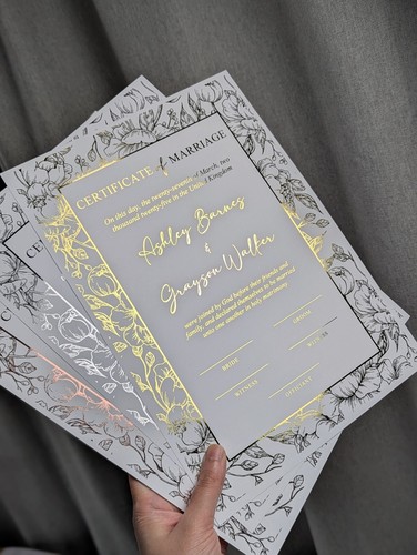 Marriage certificate wedding - certificate,