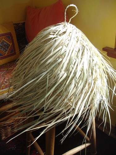 Moroccan rounded raffia - moroccan,