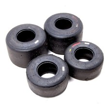 PART WORN USED GO KART TYRES DRS ROTAX VEGA SL4 ACR SLICKS 10×4.60 11×7.10 4mm