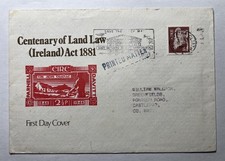 Ireland 1982 Centenary Of Land Law Ireland Act 1881 First Day Cover Envelope FDC