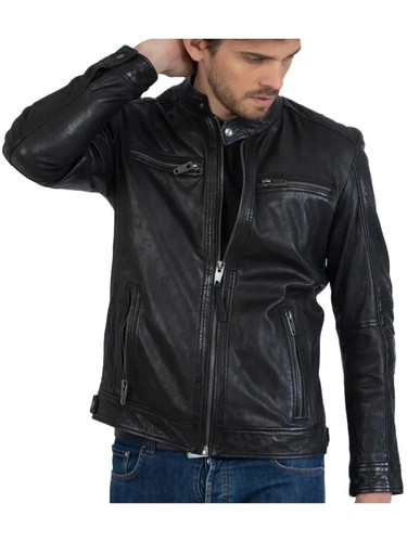 Men black genuine leather - men's,