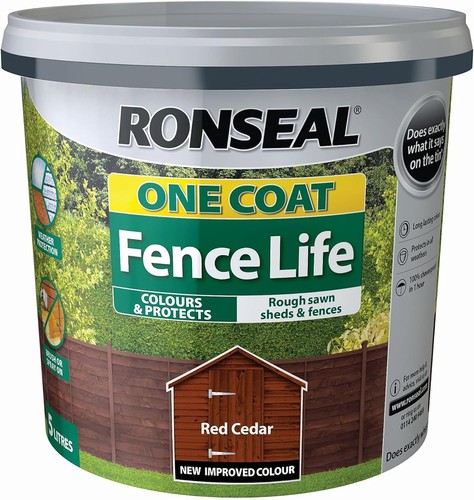 Ronseal one coat - fence, life