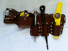 Scaffolding Leather Tool Belt with Quality 4PCS Heavy Duty Tools black 1921mm
