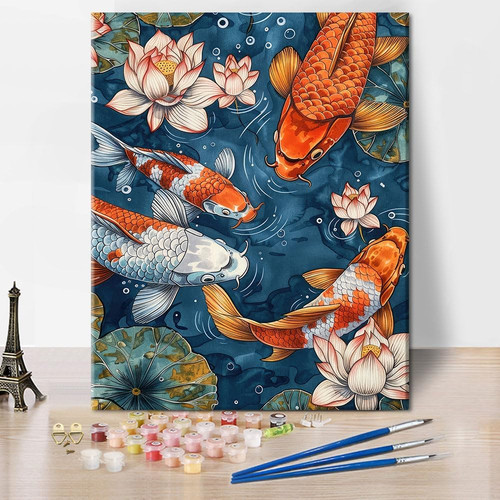 Koi fish paint - paint, by