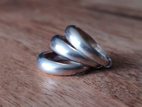 925 silver triple - silver, stacking