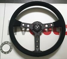 Sports Steering Wheel Suede Abarth Fiat Alfa Lancia Delta Integrale & Evo 350mm