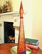 Empoli glass genie bottle