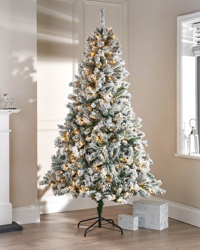 6ft 7ft christmas pre - christmas, pre-lit