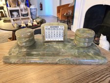 Antique Art deco green onyx