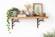 Decorative Metal Branch Shelf