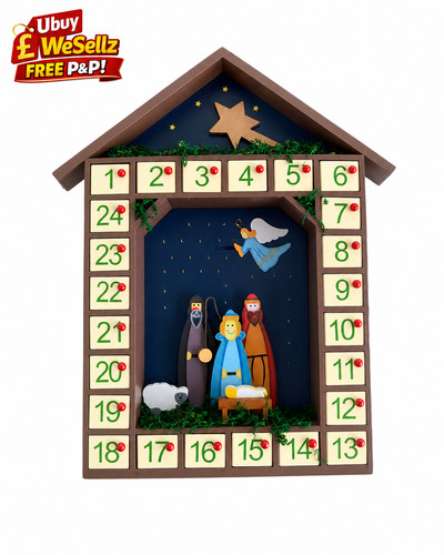 Wooden nativity advent - nativity,