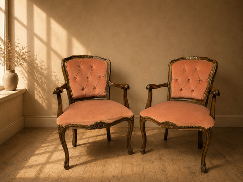 Pair french louis - pair, xv