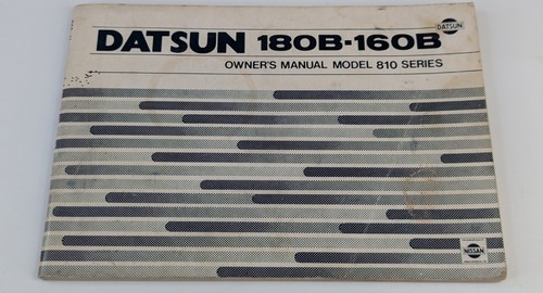 Datsun 180b 160b - datsun, owner's