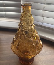 Vintage Amber Glass Fruit
