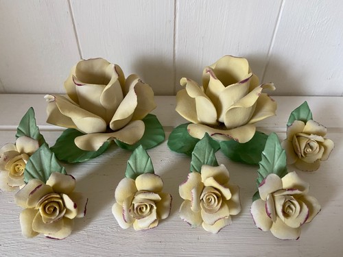 Capodimonte yellow roses - capodimonte,