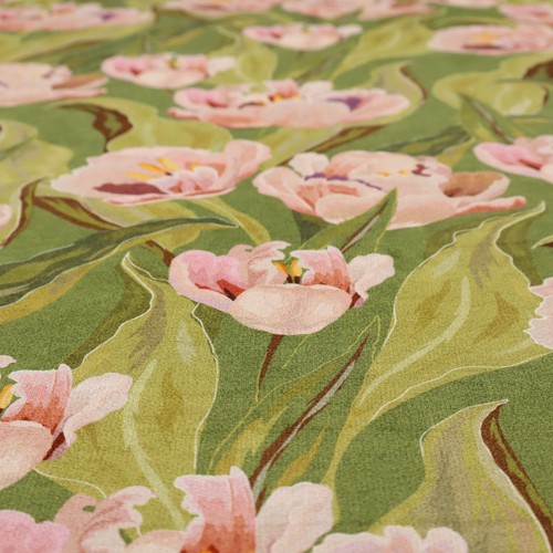 Pink floral upholstery - pink,