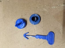 Little Tikes Spare Parts Key for Cozy Coupe Pull Out 3 part Key BLUE NEW