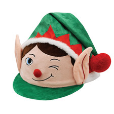 Equetech Cheeky Elf Christmas Hat Silk Riding Helmet Cover