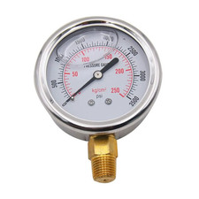 Oil Pressure Gauge Stainless