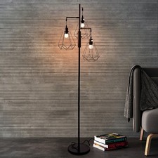 3-Light Floor Lamp Industrial