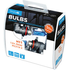 2 x H11 - Brighter Xenon Gas White Power Headlight Bulbs for Vauxhall Insignia