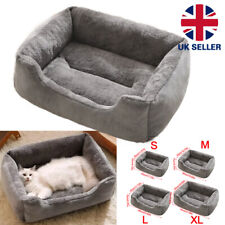 Dog Bed Cat Beds Soft Washable Fleece Puppy Cushion Warm Basket Large Dog Beds.