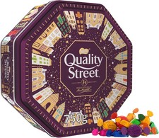 Quality Street Tin | 750g of Assorted Milk & Dark Chocolates, Toffees & Cremés