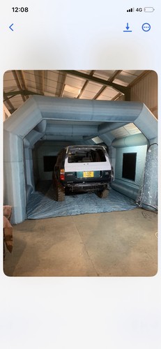 Inflatable paint spray - spray, booth
