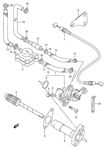 Suzuki genuine bolt dt55 - suzuki,