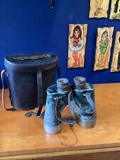 Bausch and Lomb binoculars 7x50 No 9991 with case Spares Or Repairs