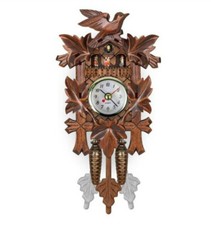 German Black Forest Cuckoo Clock Retro Nordic Style Wooden Cuckoo Wall Clock~