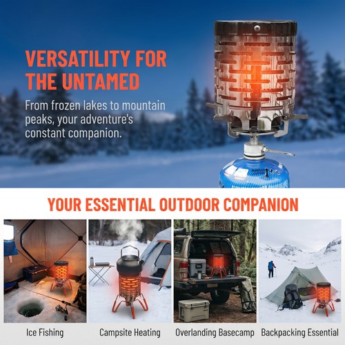 Camping heater attachment for - attachment,