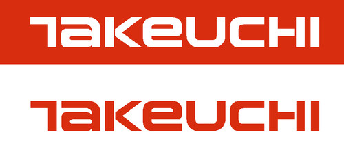 Takeuchi plant vinyl sticker - vinyl,