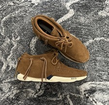 Visvim FBT Moccasins Sneakers Brown Suede Handmade Size 10