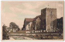 Oxted Church St Marys Surrey - C.1923 Friths Postcard V27