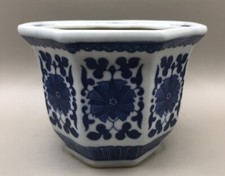 Octagonal Chinese Blue & White