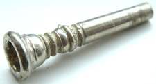Vintage Wind Instruments Trumpet Silvered Nozzle Mouthpiece