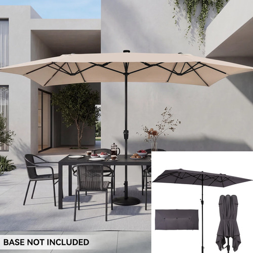 2x4m large parasol - parasol, patio