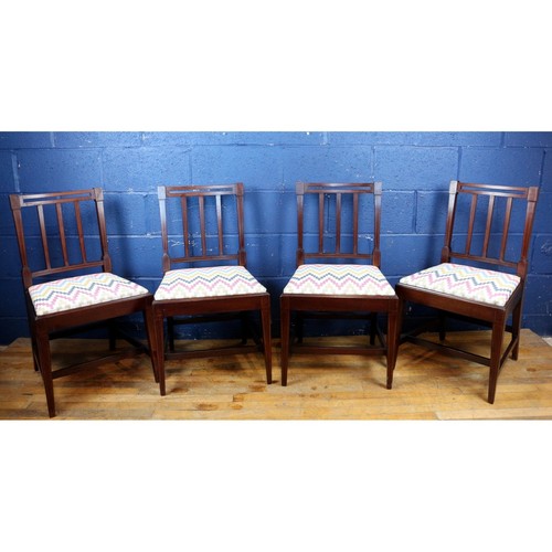 Set four edwardian inlaid - set,